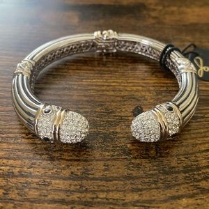 COPY - John Medeiros Briolette Pavé Large Wire Cuff Bracelet